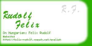 rudolf felix business card